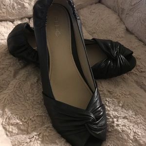 Aldo leather wedge heels